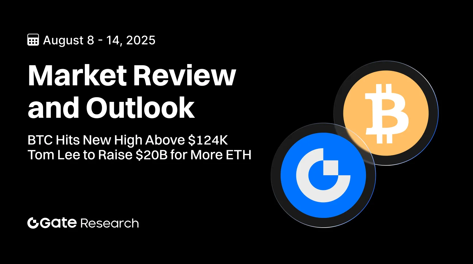 Gate Research: BTC Sets New Record, Surging Past $124,000 | Tom Lee Announces $20 Billion Capital Raise to Increase ETH Holdings