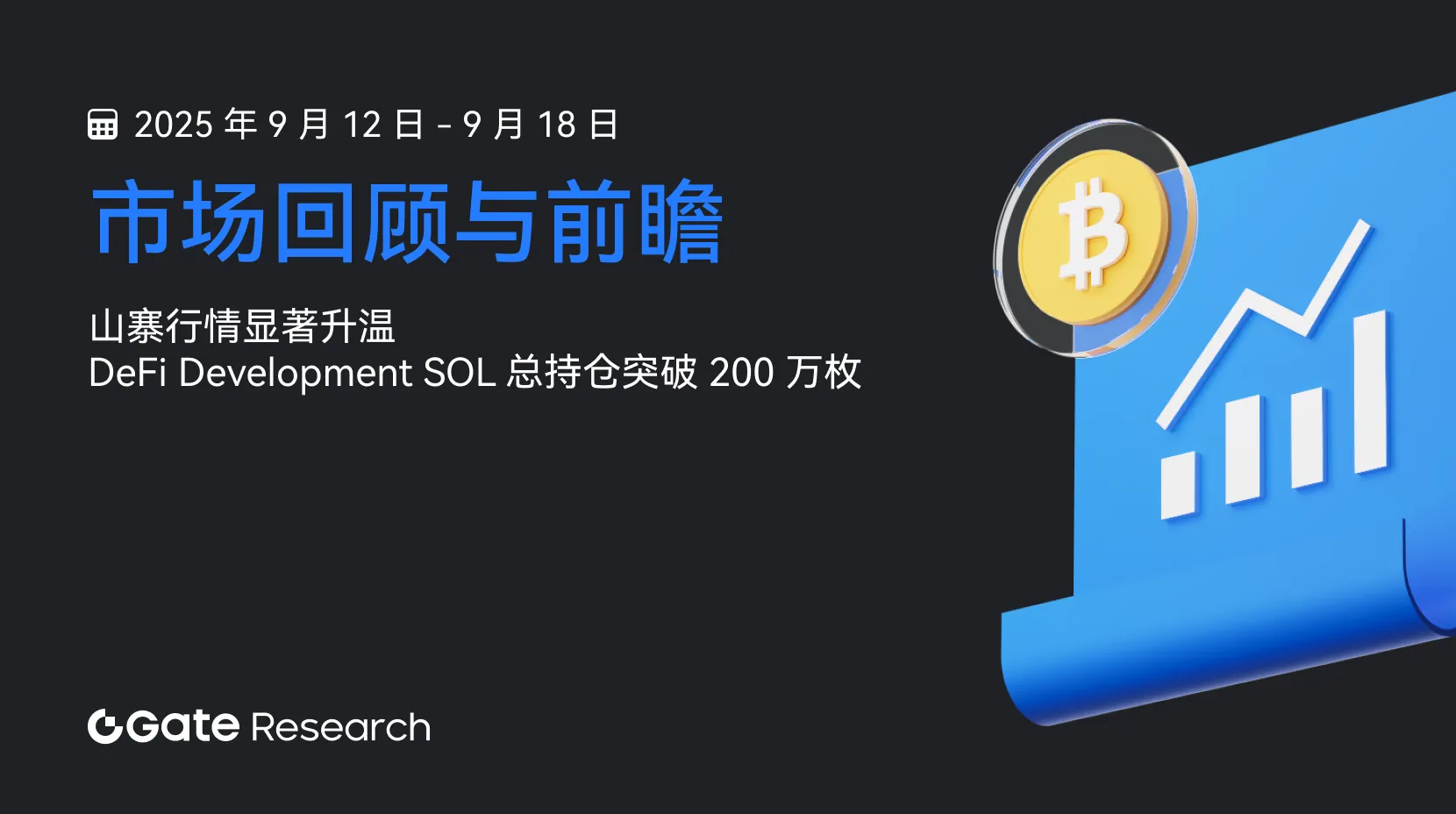 Gate 研究院：山寨行情显著升温｜DeFi Development SOL 总持仓突破 200 万枚